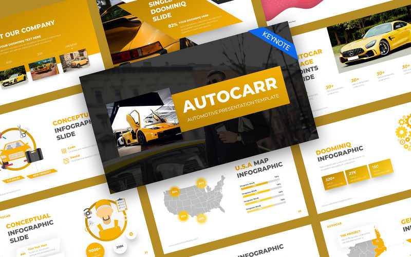 AutoCar Automotive Keynote Template