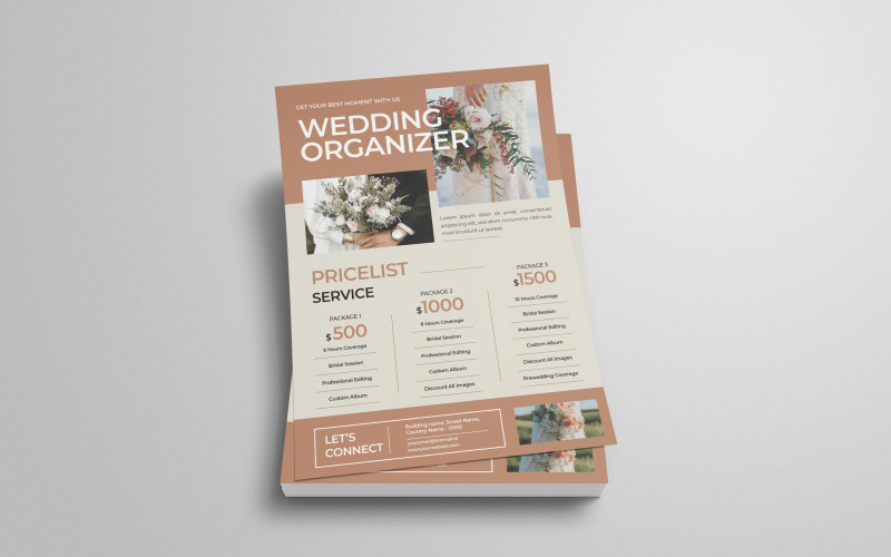 Hochzeits-Preisliste-Flyer-Vorlage