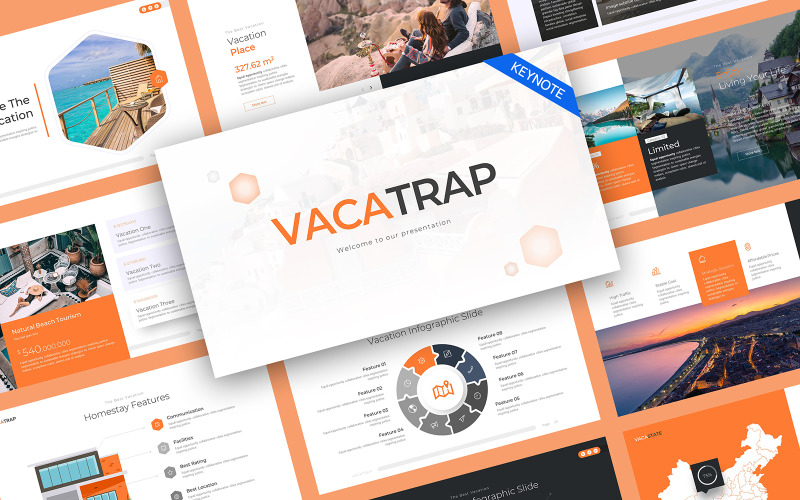 VacaTrap Vacation Travel Keynote Template