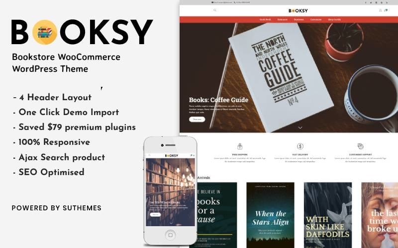 Booksy -  Bookstore WooCommerce WordPress Theme