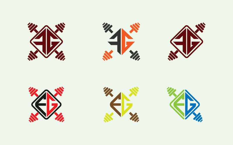 FG-Logo-mit-Gym-Vektor-Vorlage