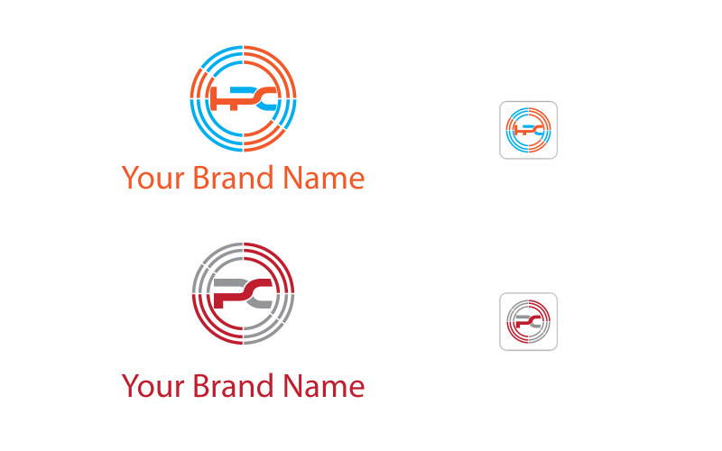 HPC-или-PC-Creative-Logo-Design-Vector