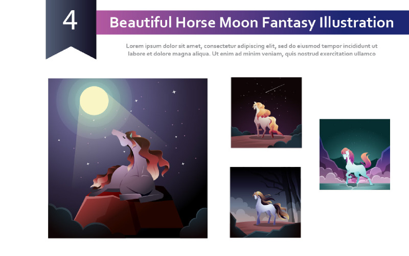 4 piękne ilustracje do księżyca w koniu