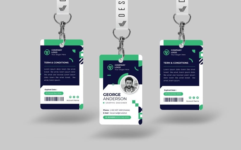 ID Card Business Template #226630 - TemplateMonster