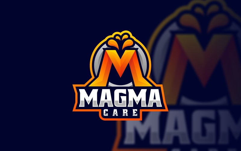 Style de logo de sport lettre M