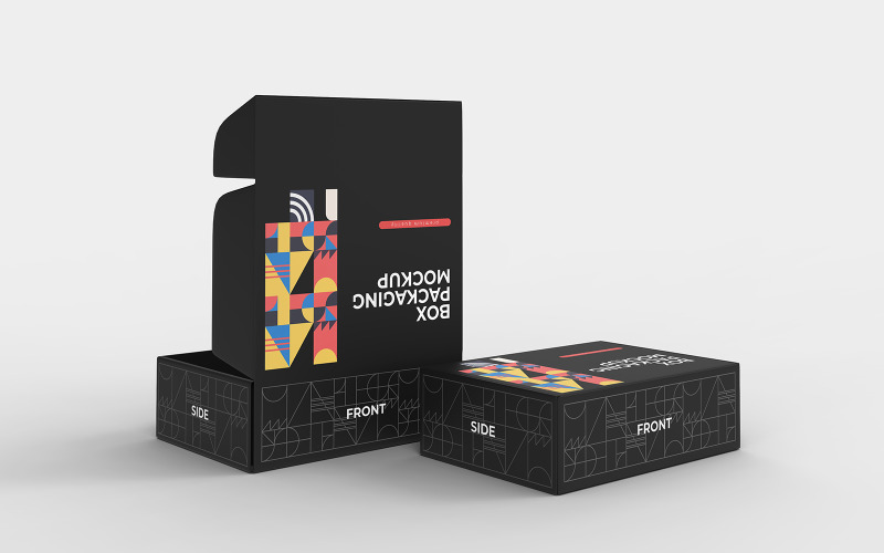 Box Packaging Mockup PSD Template Vol 33