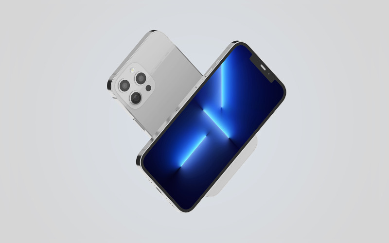 Modello PSD Mockup per Iphone 13 Pro Max Vol 15