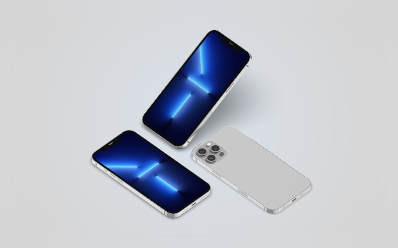 Modelo PSD de maquete do Iphone 13 Pro Max Vol 13