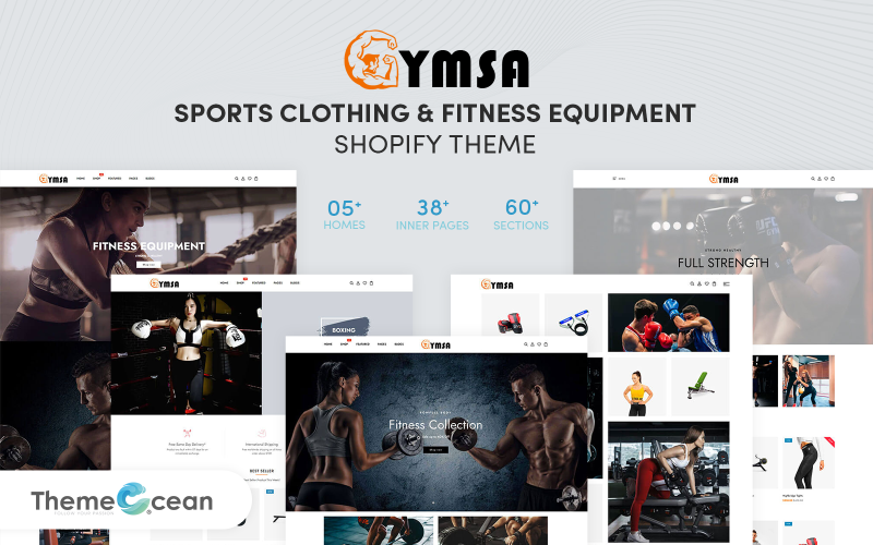 Gymsa — спортивная одежда и оборудование для фитнеса Shopify Theme