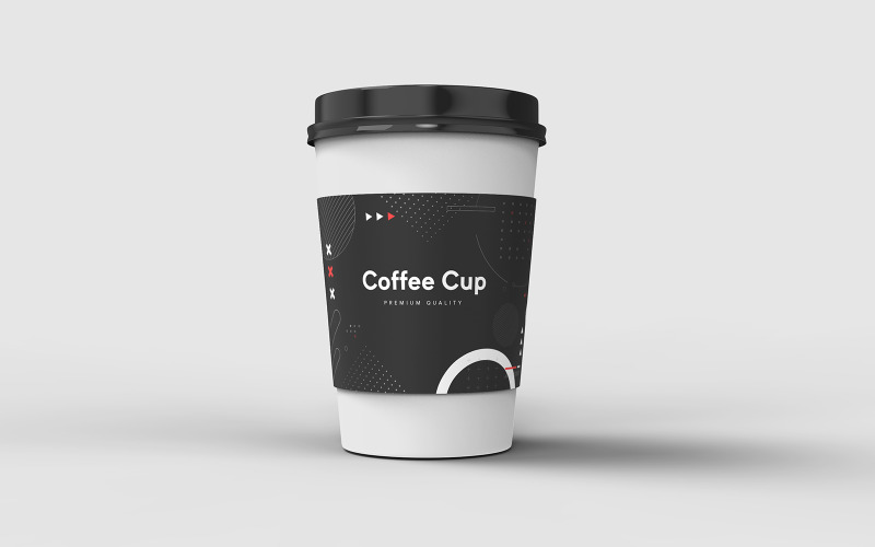 Kaffeetassen-Mockup-Vorlage zum Mitnehmen Vol. 01