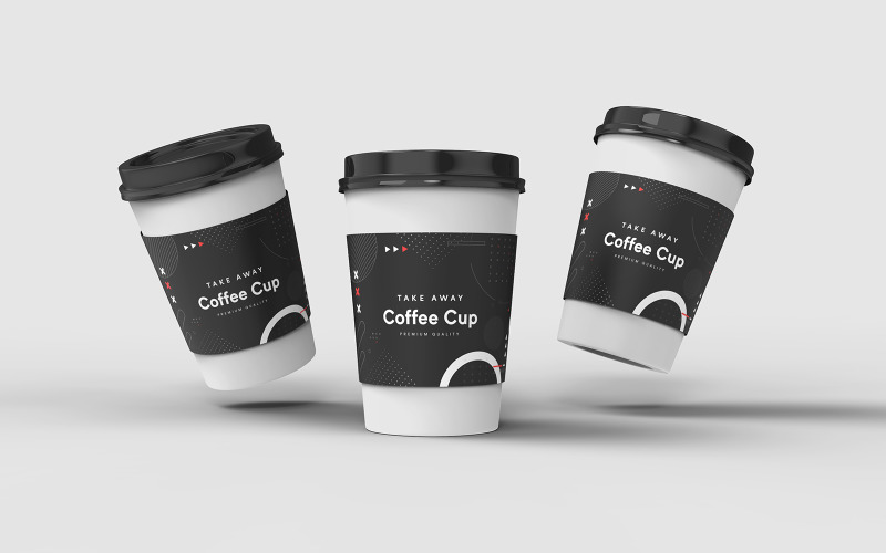 Take Away Coffee Cup Mockup Template Vol 12 - TemplateMonster