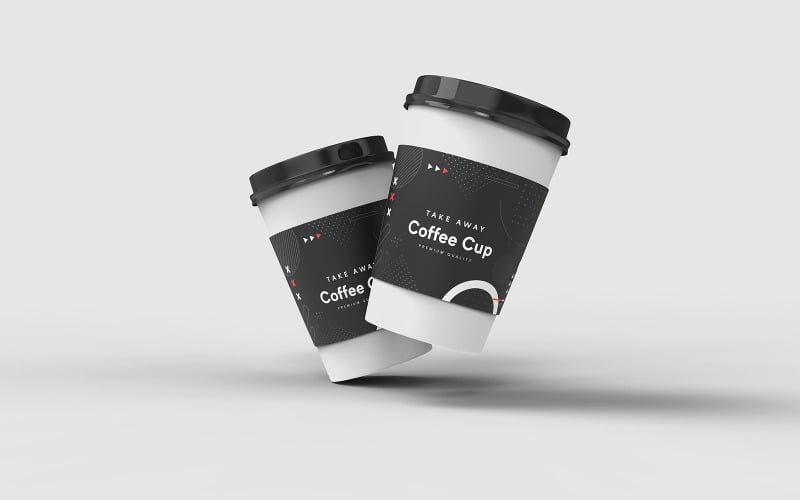 Take Away Coffee Cup Mockup Template Vol 13 - TemplateMonster