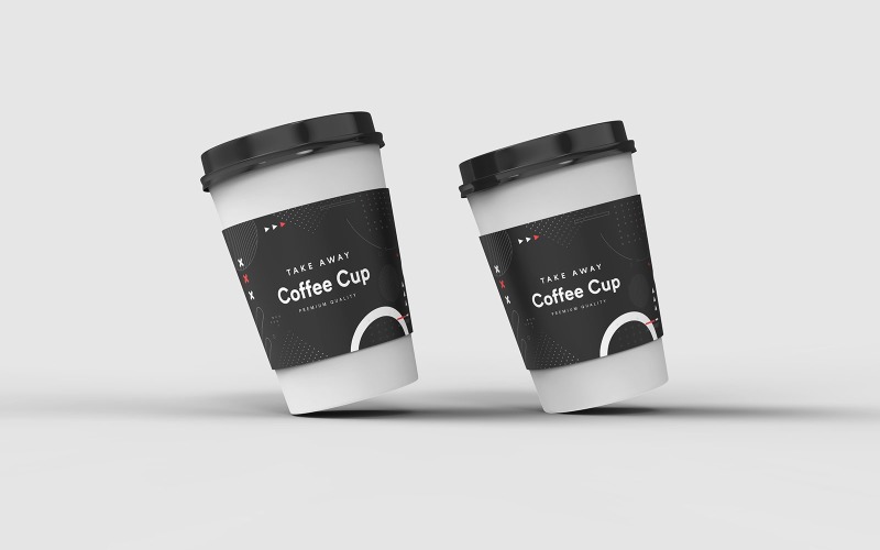 Take Away Coffee Cup Mockup Template Vol 21 - TemplateMonster