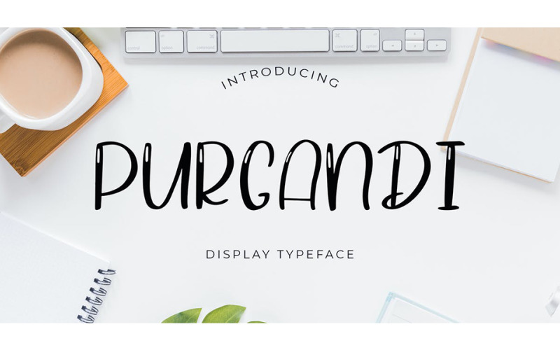 Purgandi Display-lettertype - Purgandi Display-lettertype