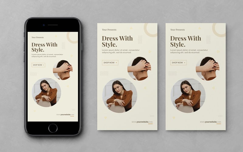 Minimalist Fashion Instagram Stories Ads