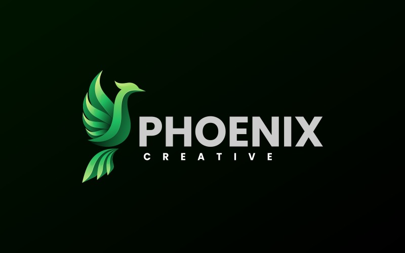 Vector Phoenix Gradient Logo-ontwerp