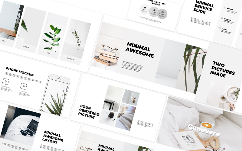 Gonevere Clean Google Slides-sjabloon