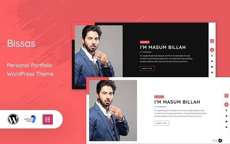 Bissas - Thème WordPress pour portfolio personnel