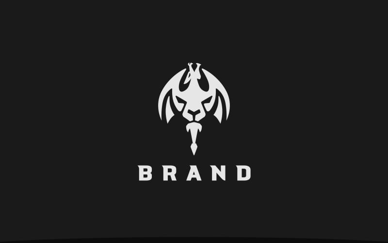 Dragon and Lion Logo Template