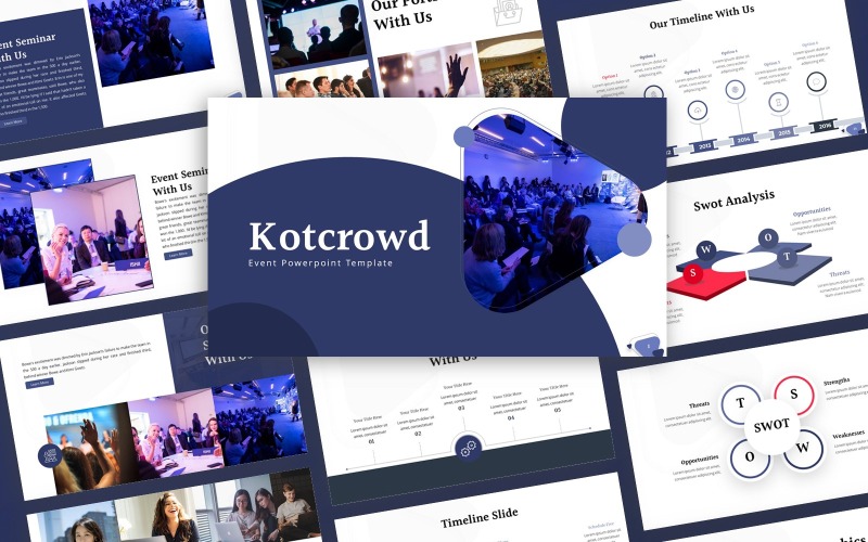 Kotcrowd - Modelo de PowerPoint multiuso de evento