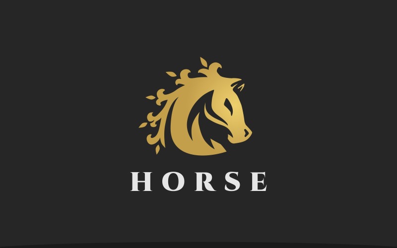 Logo del cavallo re del cavallo reale