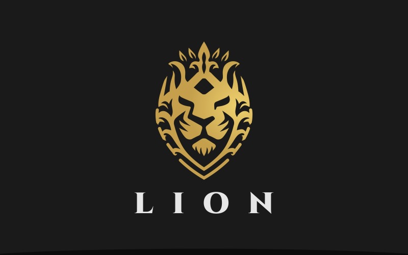 Logo Rei Leão Logotipo Cabeça de Leão