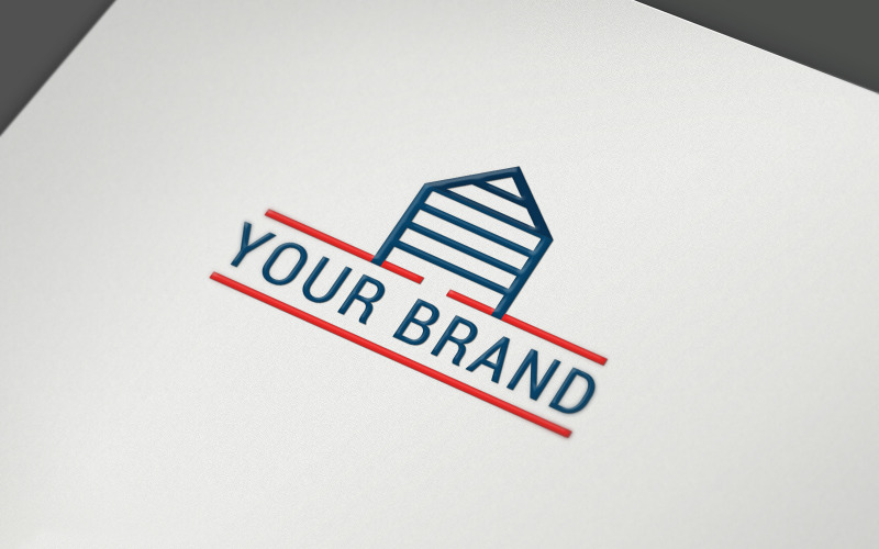 Conception de vecteur de modèle de logo immobilier
