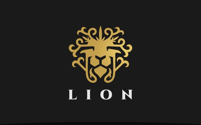 Lion Ornament Lion Head Logo #227500 - TemplateMonster