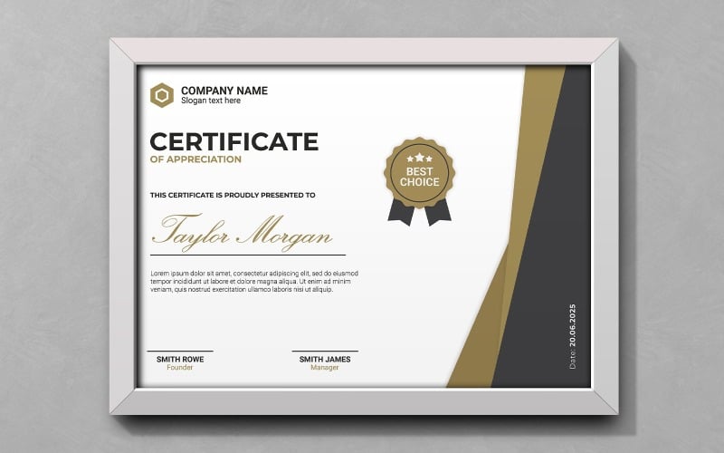 Minimalist Design Certificate Templates