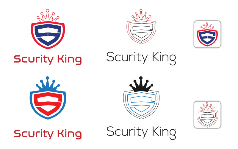 S-and-King-Security-Logo-Vector-Template