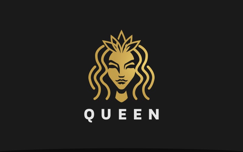 Modelo de Logotipo Rainha da Beleza