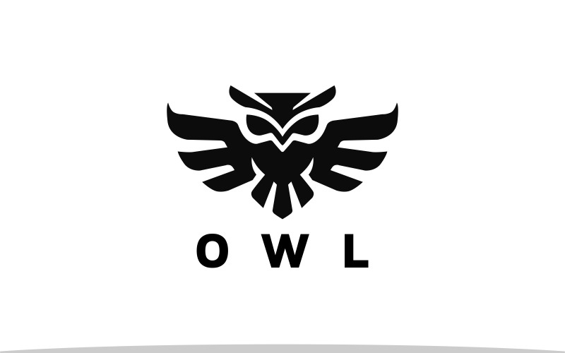 Simple Owl Bird Logo Template #227602 - TemplateMonster