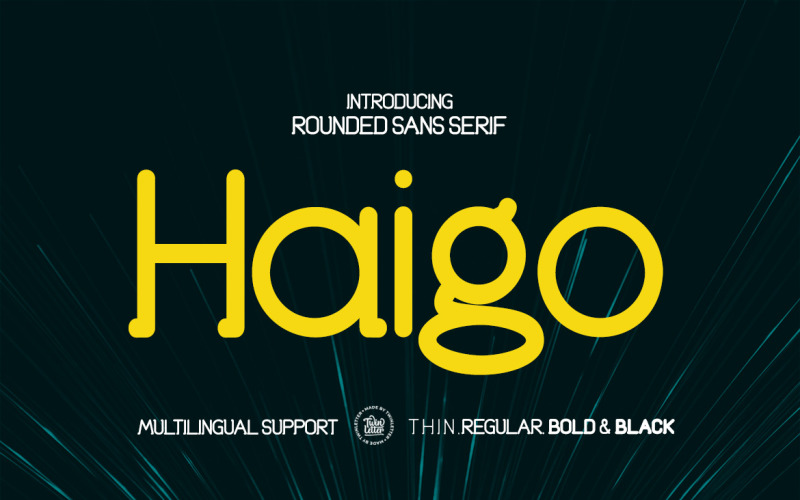 Haigo Unique San Serif Font