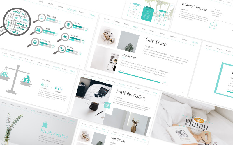 Plump Clean Google Slides-Vorlage