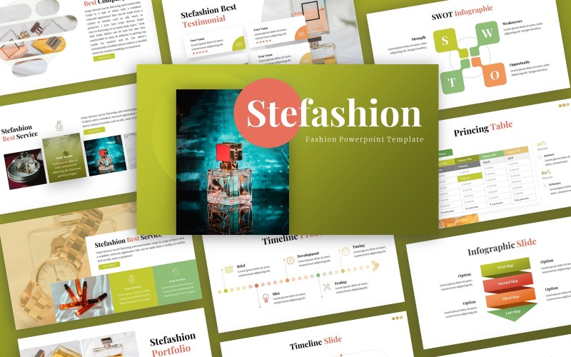 Stefashion - Модный многоцелевой шаблон PowerPoint