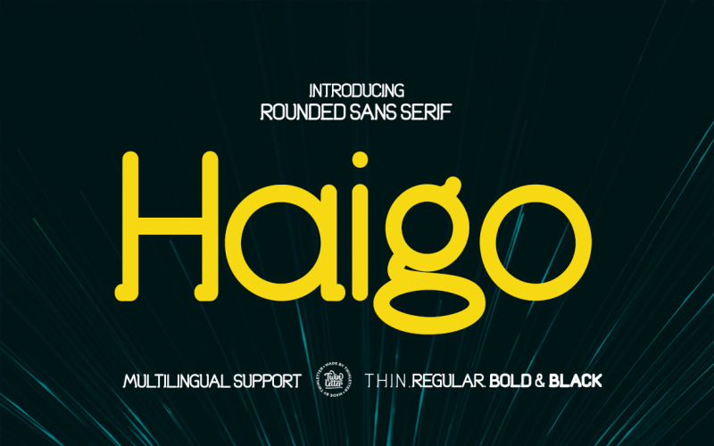 Уникальный шрифт Haigo San Serif