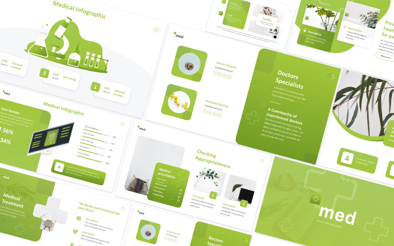 Medical Green Google Slides Template TemplateMonster