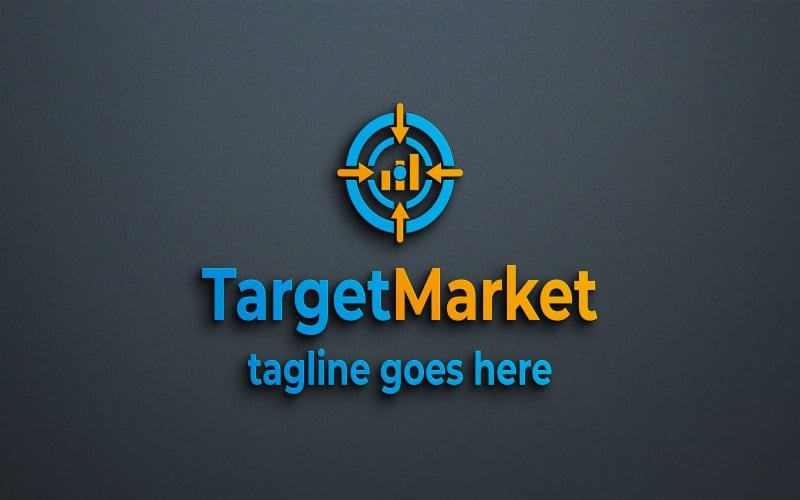 Plantilla de logotipo de mercado objetivo