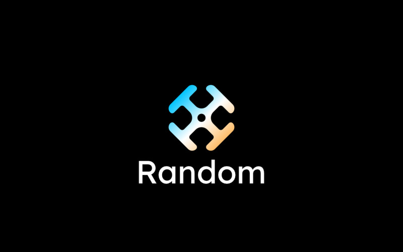 Abstract Future Technology Gradient Logo