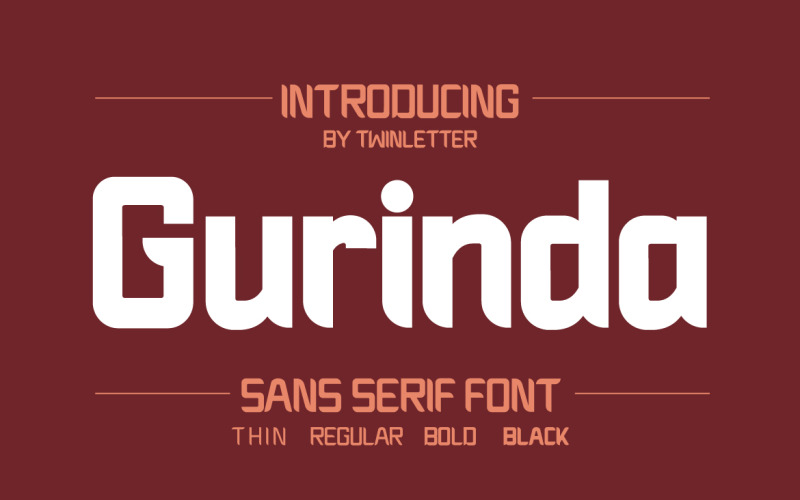Fonte Gurinda Cool Sanserif
