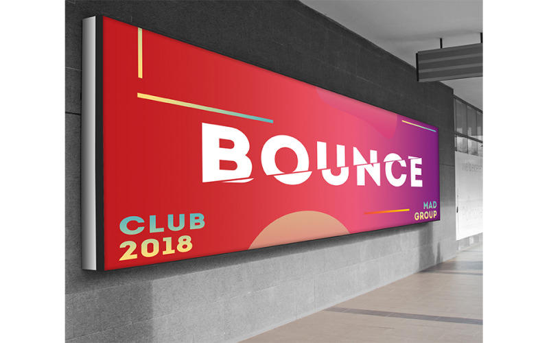 Horizontal Mupi Billboard Mockup