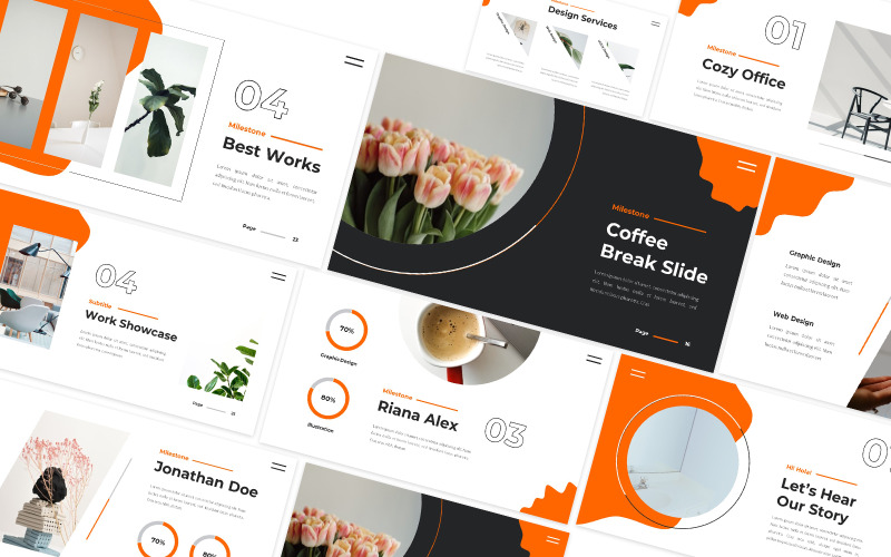 Plantilla Keynote empresarial de hitos