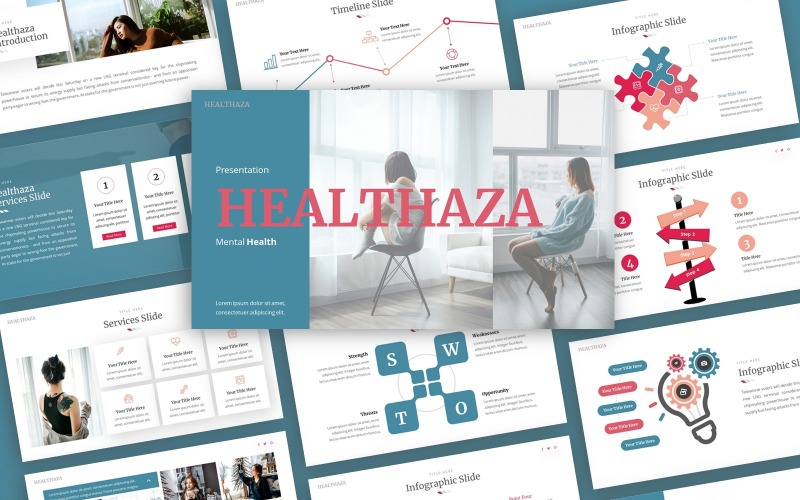 Healthaza - Mehrzweck-PowerPoint-Vorlage für Mode