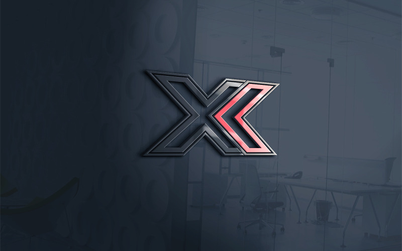 KX-або-XK-Letter-Creative-Abstract-Logo-Vector-Template 4 Version