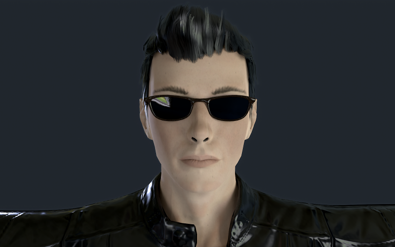 3D Agent Jz Character- Spel redo