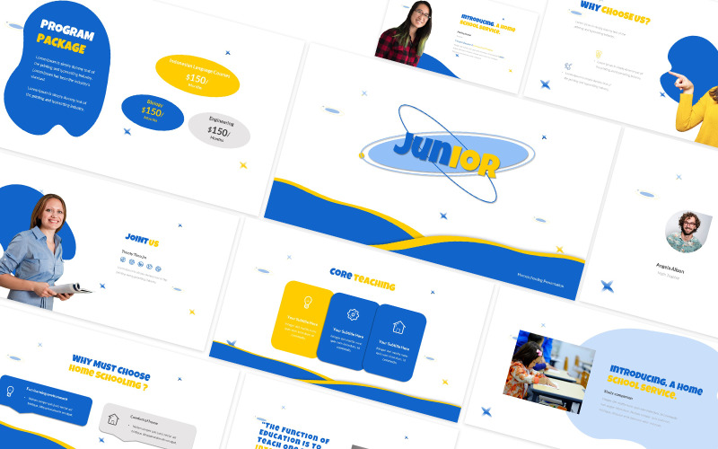 Junior Google Slides-presentatiesjabloon