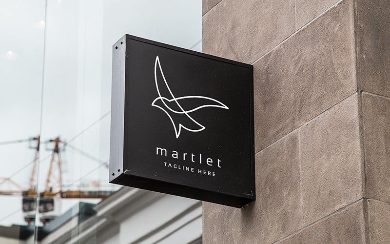 专业的 Martlet 鸟标志