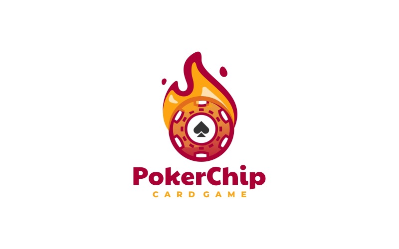 Styl prostego logo pokera