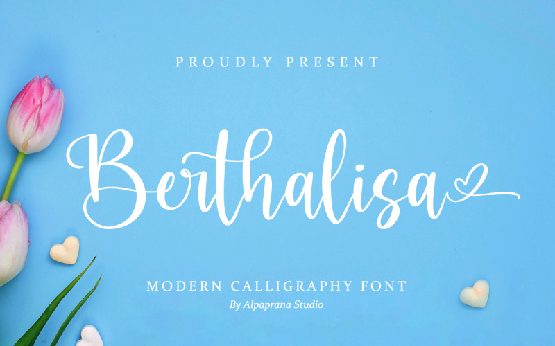 Berthalisa - Moderne Kalligrafie-Schriftart