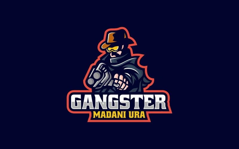 Gangster E- Sports and Sports Logo